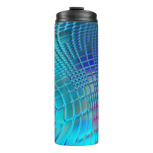 Abstract background. Colourful wavy design wallpap Thermal Tumbler