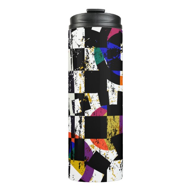 abstract background composition, with strokes, spl thermal tumbler (Front)