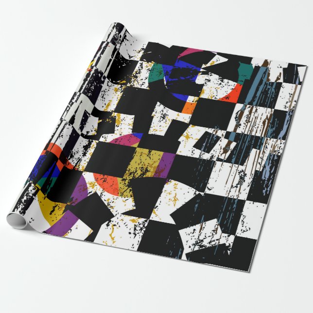 abstract background composition, with strokes, spl wrapping paper (Unrolled)