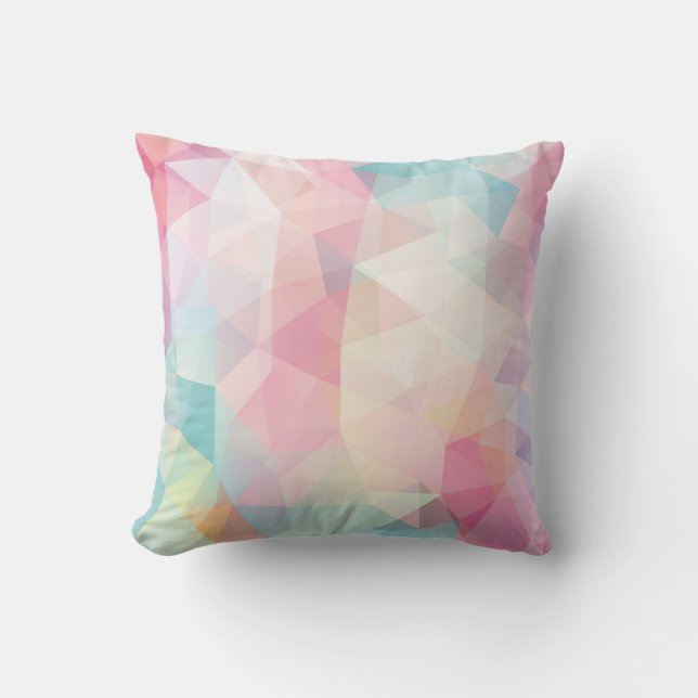 abstract background consisting of trianglesbackgro throw pillow (Front)
