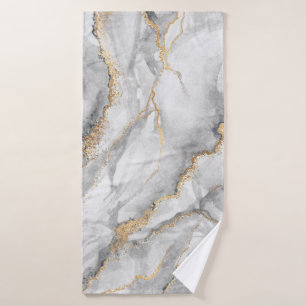 abstract background, creative texture of white mar bath towel