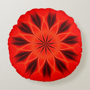 Abstract background. Geometric oriental kaleidosco Round Pillow
