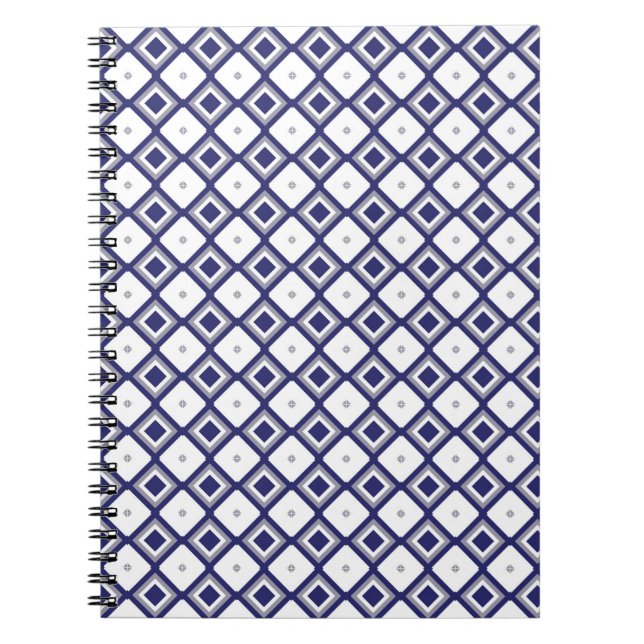 Abstract background geometric ornamental vintage p notebook (Front)