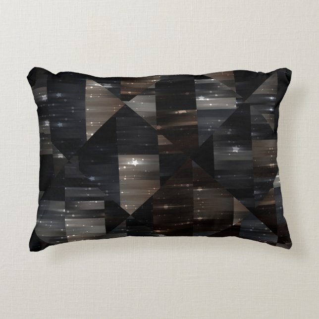 abstract background. gray mosaic illustration digi accent pillow (Front)