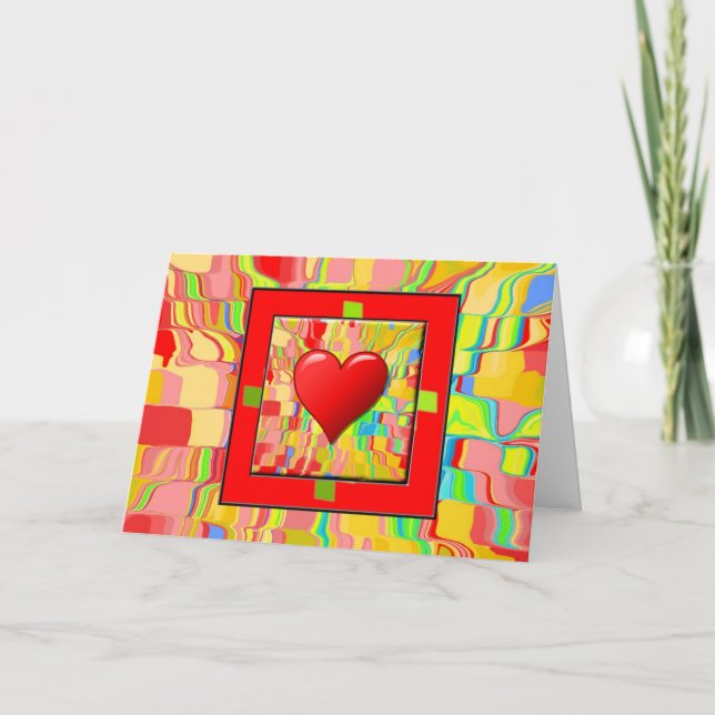 Abstract Background Greeting Card (Front)