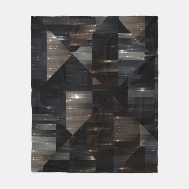 abstract background. grey mosaic illustration digi fleece blanket (Front)