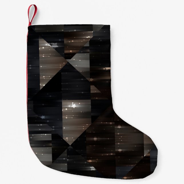 abstract background. grey mosaic illustration digi small christmas stocking (Front)