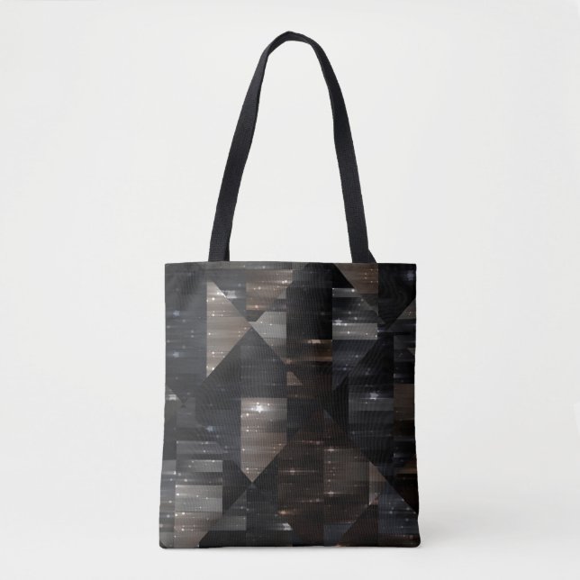 abstract background. grey mosaic illustration digi tote bag (Front)