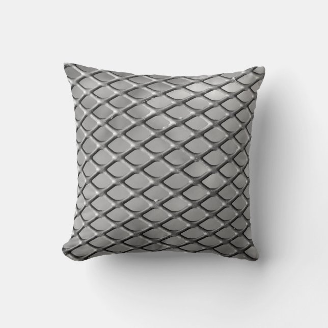 Abstract background grey throw pillow (Front)