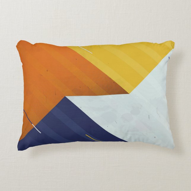  Abstract Background. Grunge texture. Triangle geo Accent Pillow (Front)