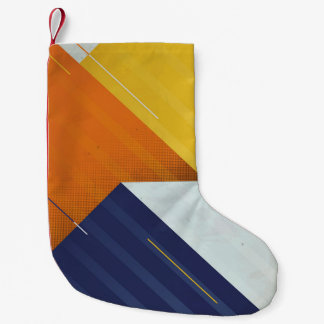 Abstract Background. Grunge texture. Triangle geo Small Christmas Stocking