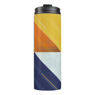  Abstract Background. Grunge texture. Triangle geo Thermal Tumbler
