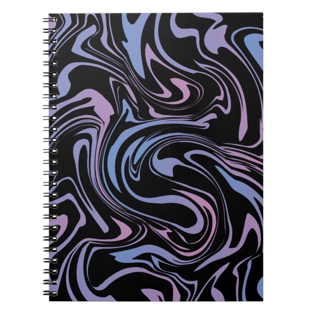 Abstract background. Liquid marble. Background flu Notebook (Front)