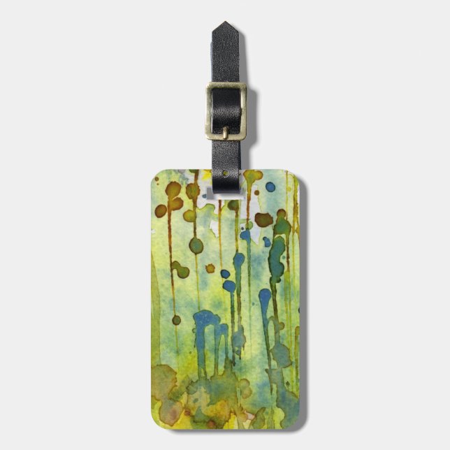 abstract background luggage tag (Front Vertical)
