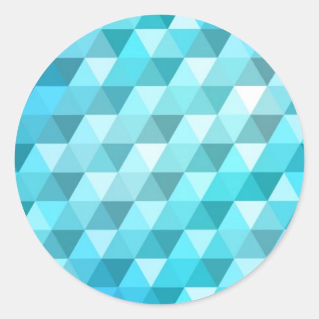Abstract background made of mosaic pattern classic round sticker (Front)