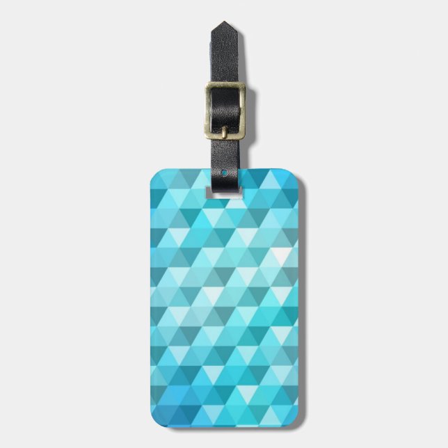 Abstract background made of mosaic pattern luggage tag (Front Vertical)