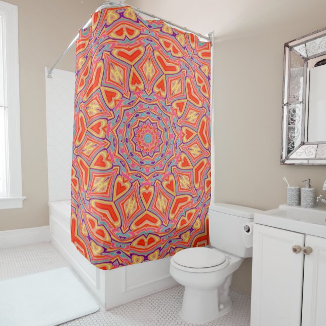 Abstract Background Multi Colour Mosaic Pattern (In Situ)
