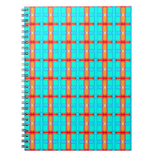 abstract background multicolored gingham pattern notebook