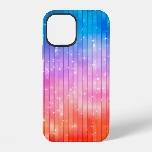 Abstract background. multicolored shiny background iPhone case (Back)