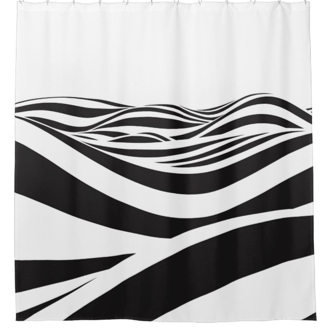 Abstract background of waves. 3D optical illusion- (Front)