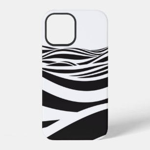 Abstract background of waves. 3D optical illusion- iPhone 12 Case