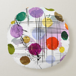 abstract background pattern, with circles, lines, round pillow