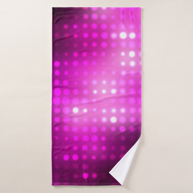 Abstract background. pink geometrical background w bath towel (Bath Towel)