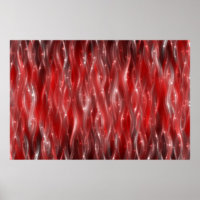 abstract background. red background with waves and poster (Front)
