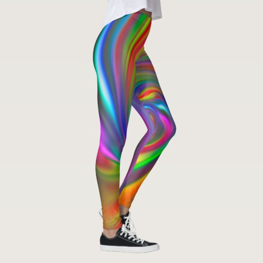 Abstract Background Spirals soft 1 Leggings