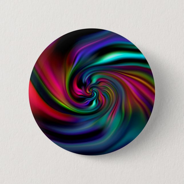 Abstract Background Spirals Soft I 2 Inch Round Button (Front)