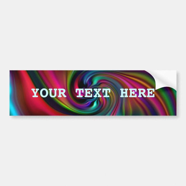Abstract Background Spirals Soft I Bumper Sticker (Front)