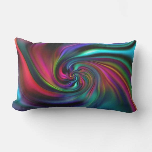 Abstract Background Spirals Soft I Lumbar Pillow (Front)