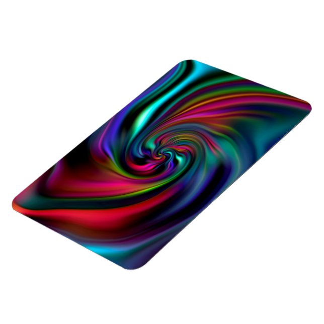 Abstract Background Spirals Soft I Magnet (Left Side)