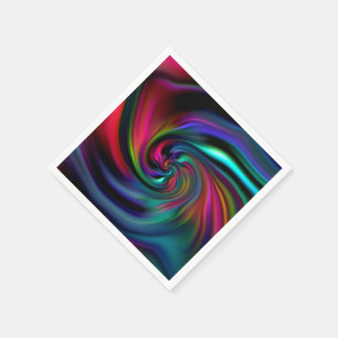 Abstract Background Spirals Soft I Napkin