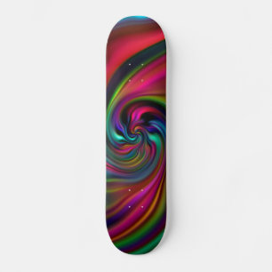 Abstract Background Spirals Soft I Skateboard