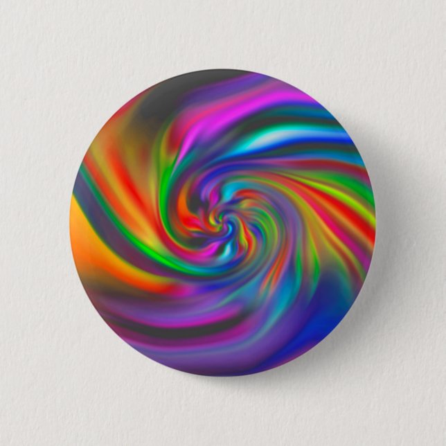 Abstract Background Spirals Soft II 2 Inch Round Button (Front)