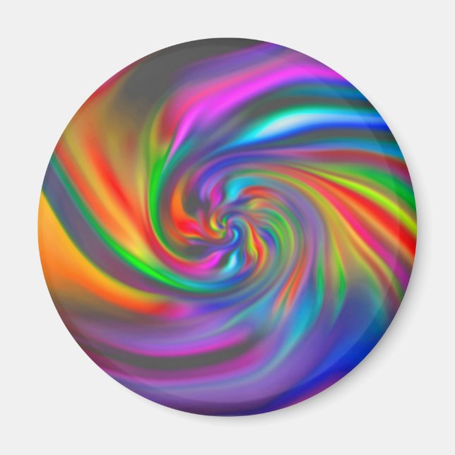 Abstract Background Spirals Soft II Magnet (Front)