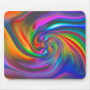 Abstract Background Spirals Soft II Mouse Pad