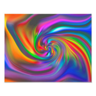 Abstract Background Spirals Soft II Photo Print