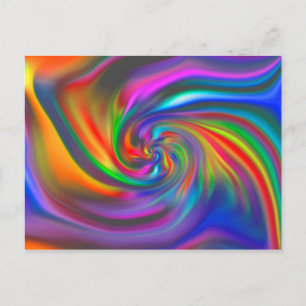 Abstract Background Spirals Soft II Postcard