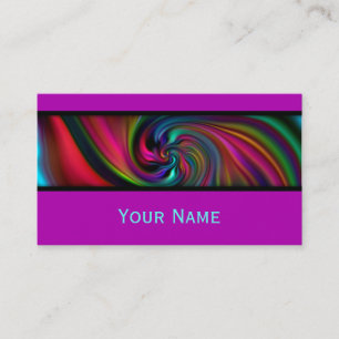 Abstract Background Spirals soft II + your text Business Card
