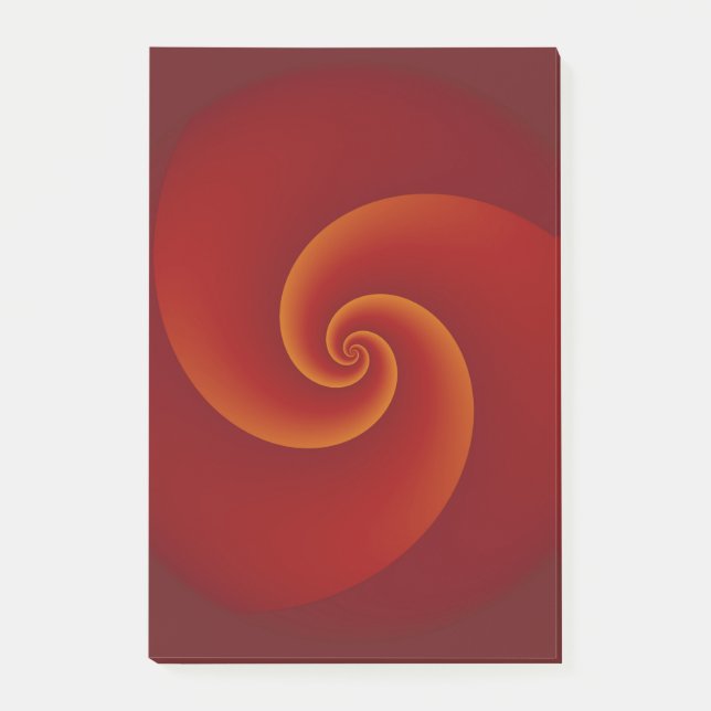 Abstract Background Spirals soft III Post-it Notes (Front)
