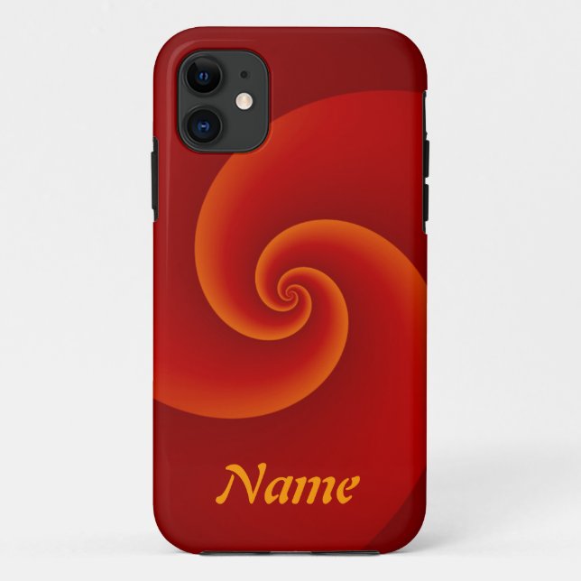 Abstract Background Spirals soft III + your text Case-Mate iPhone Case (Back)