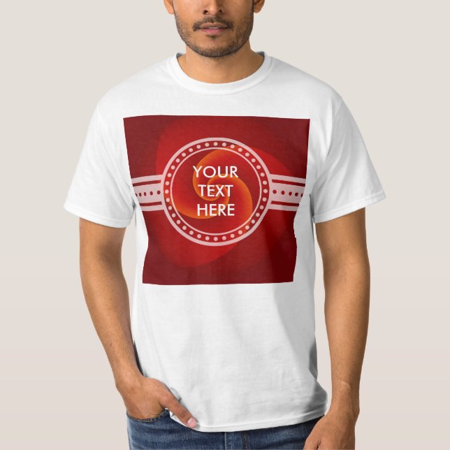 Abstract Background Spirals soft III + your text T-Shirt (Front)