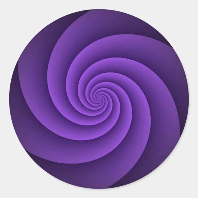 Abstract Background Spirals soft IV Classic Round Sticker (Front)