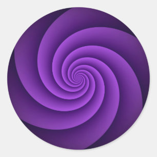 Abstract Background Spirals soft IV Classic Round Sticker