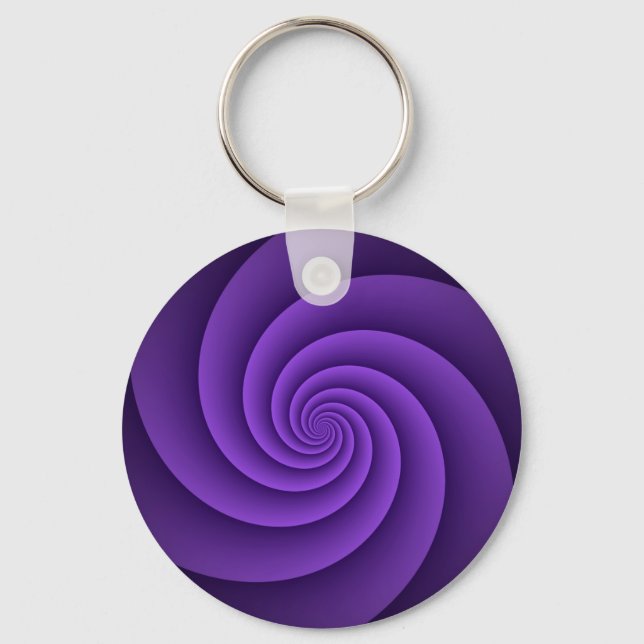 Abstract Background Spirals soft IV Keychain (Front)