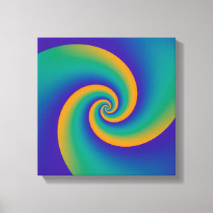 Abstract Background Spirals soft V Canvas Print
