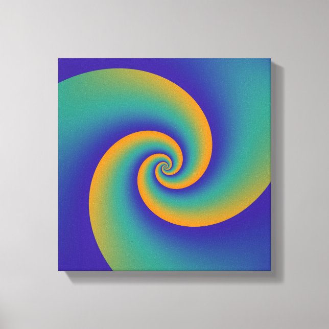 Abstract Background Spirals soft V Canvas Print (Front)