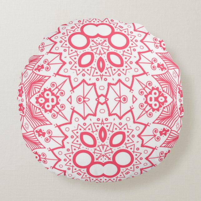 Abstract background wallpaper design and pattern3d round pillow (Front)